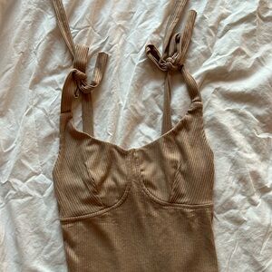 Tan bodysuit